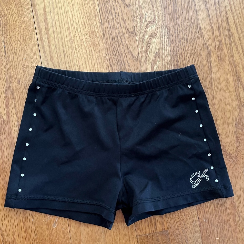 Limited Edition Black GK Gymnastics Shorts (nylon and spandex) size AM